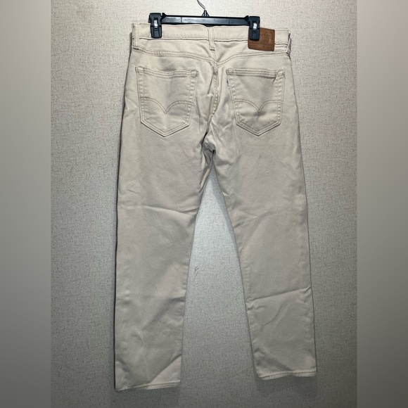Levi's 502 Beige Denim Jeans W33 L32 - Picture 2 of 15